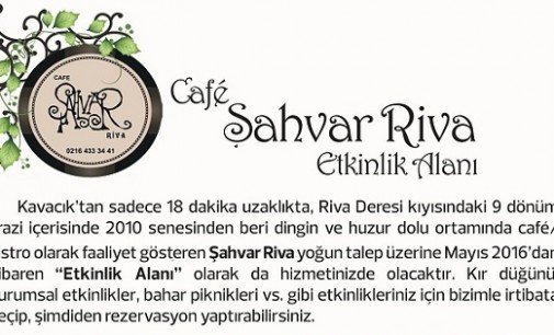 Cafe Şahvar Riva Etkinlik Alanı