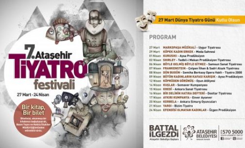 7. Ataşehir Tiyatro Festivali: “Bir Kitap, Bir Bilet”